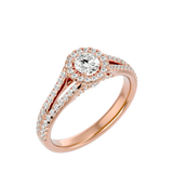 Rumi Diamond Halo Ring