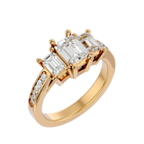 Ruth Diamond Three Stone Ring