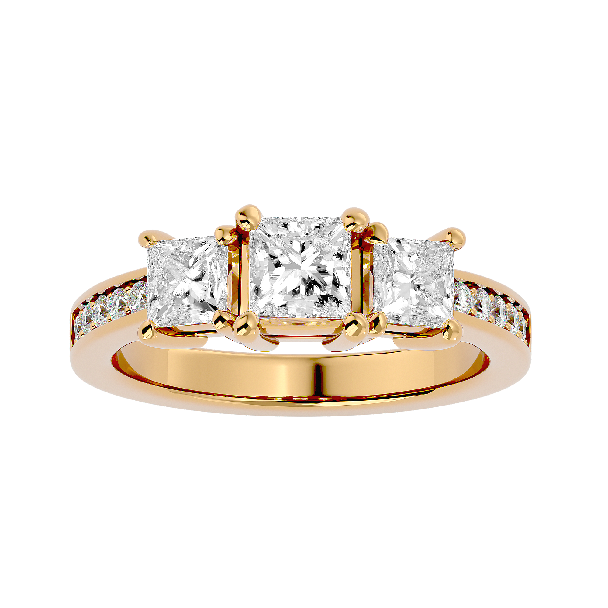 Coco Diamond Three Stone Ring