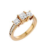 Coco Diamond Three Stone Ring