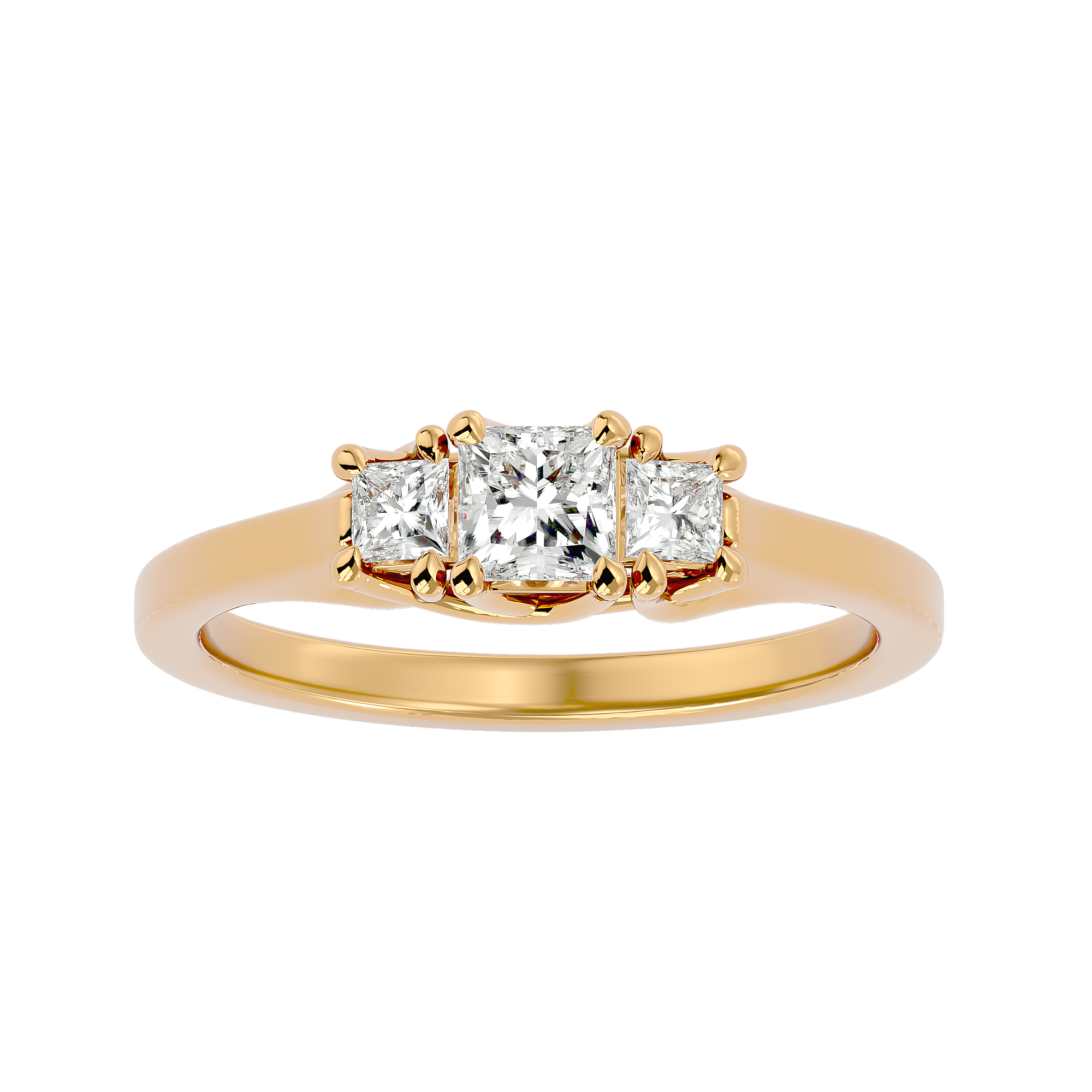 Frederica Diamond  Three Stone Ring