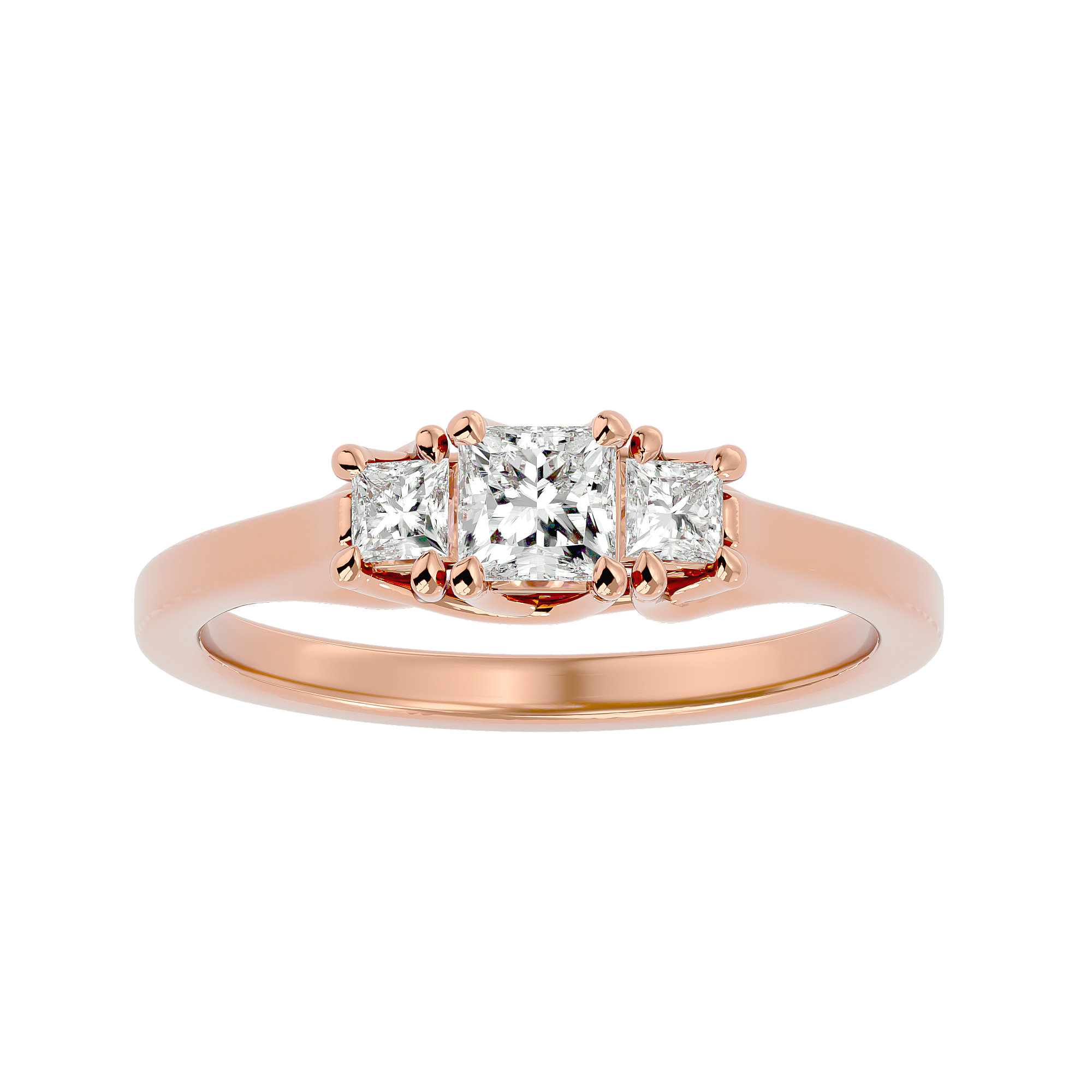 Frederica Diamond  Three Stone Ring