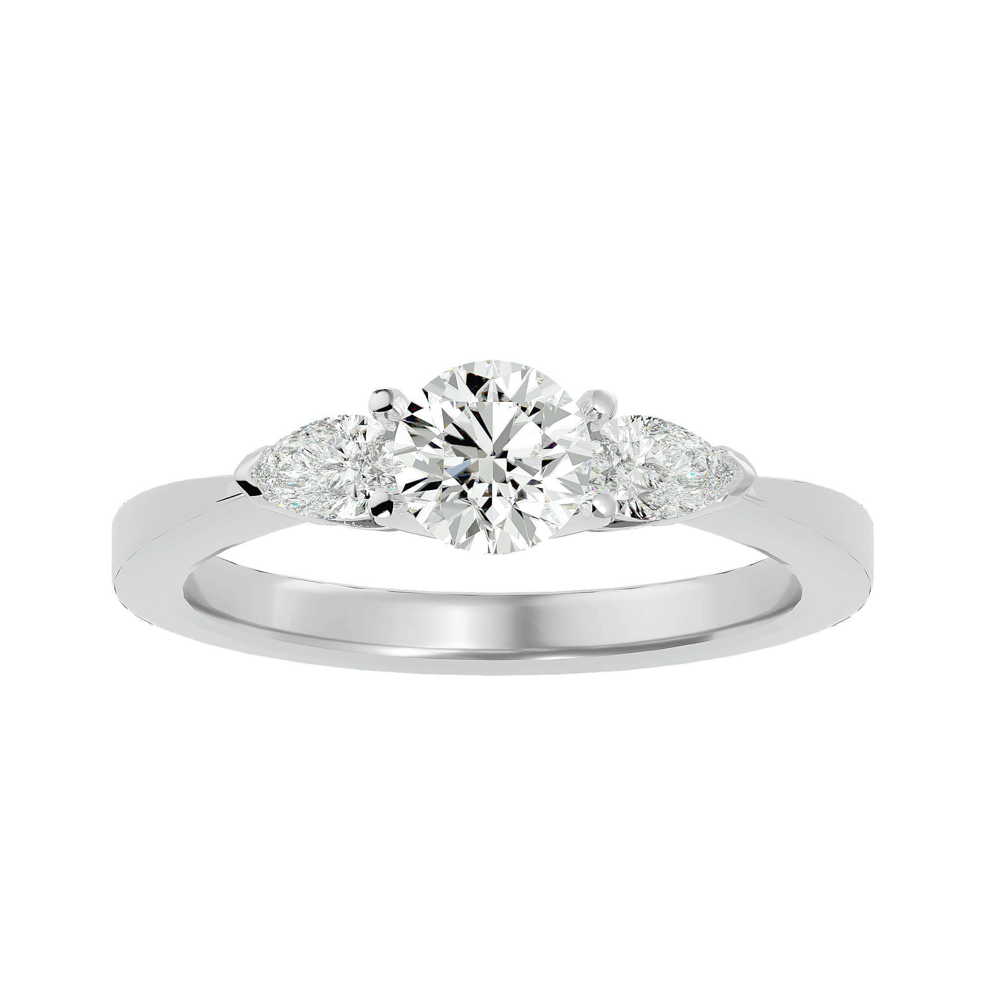 Allegra Diamond Three Stone Ring
