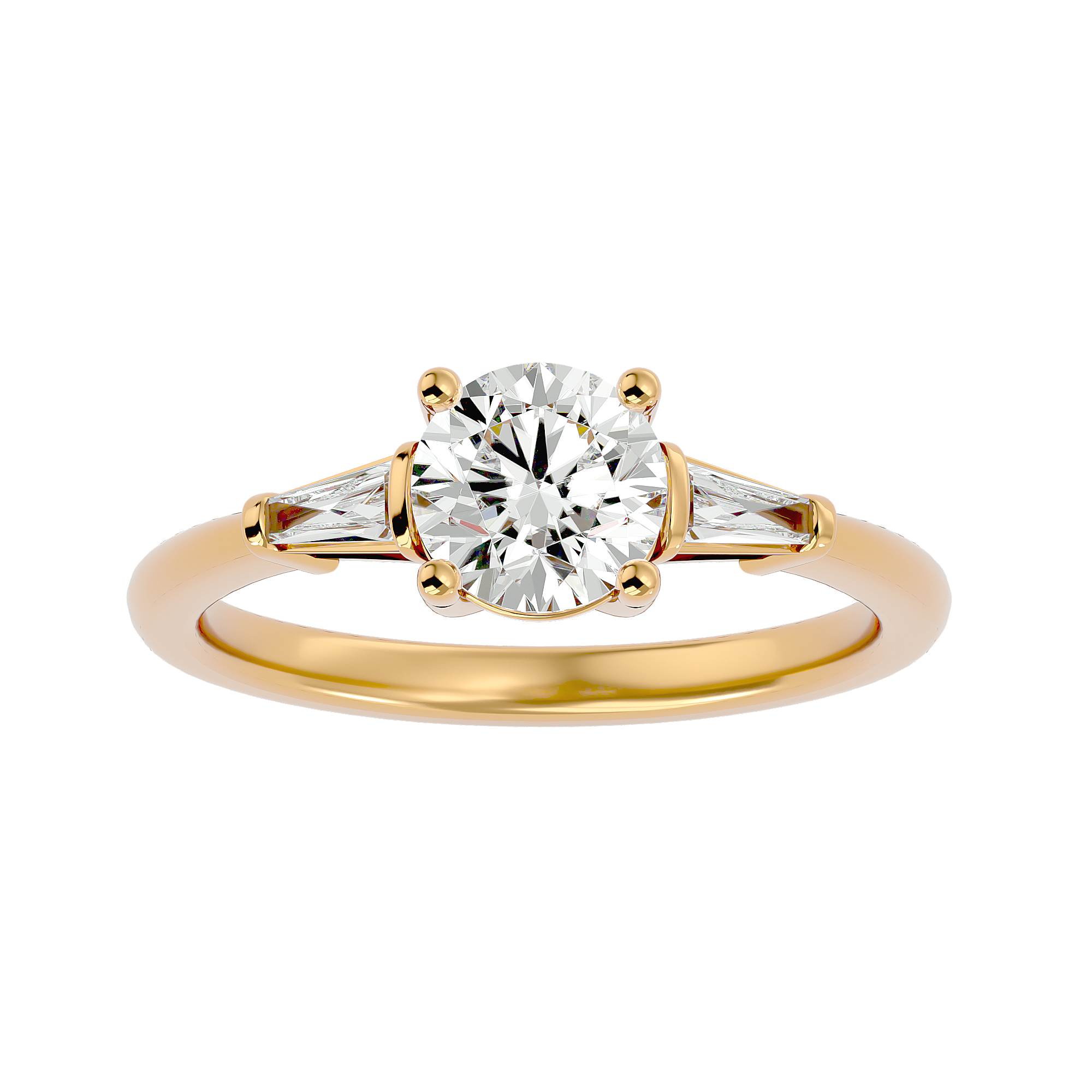 Celesta Diamond Three Stone Ring