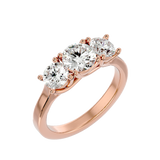 Angelica Diamond Three Stone Ring