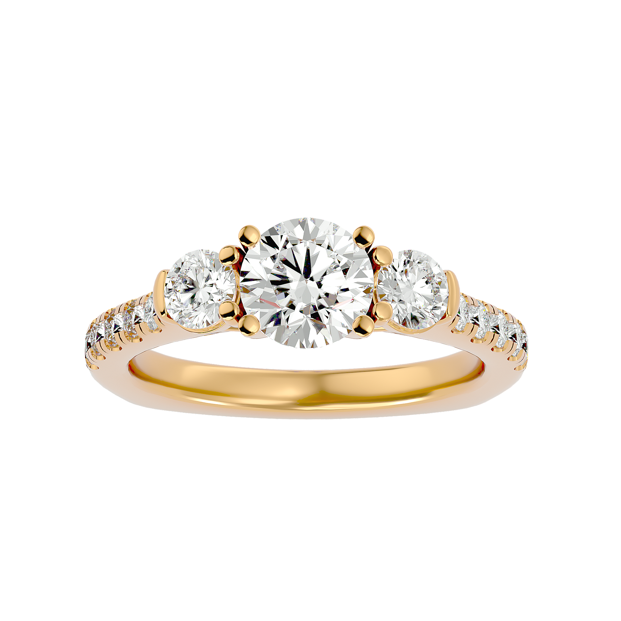 Anais Diamond Three Stone Ring