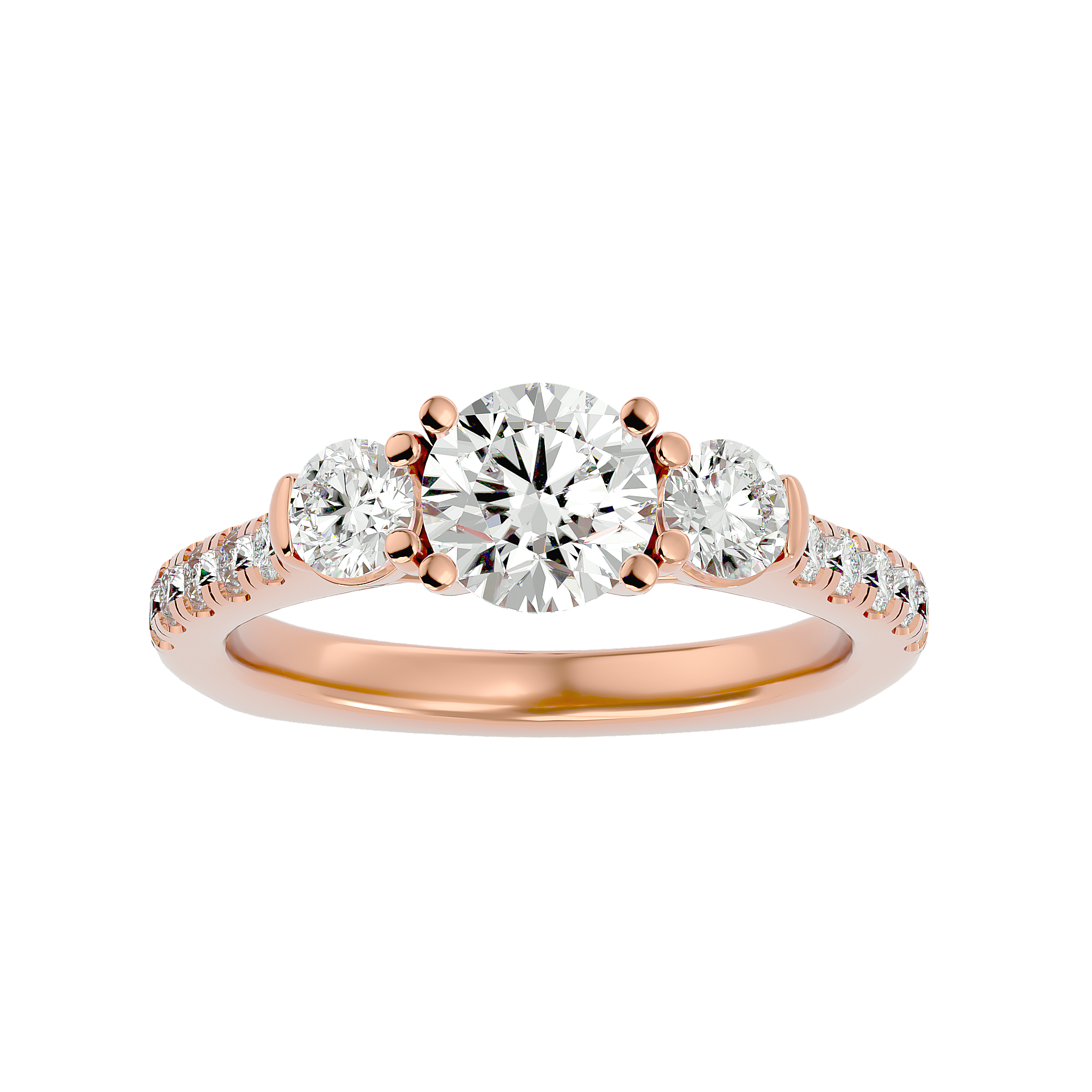 Anais Diamond Three Stone Ring