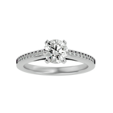Alpha Diamond Solitaire Ring