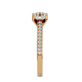 Alpha Diamond Solitaire Ring