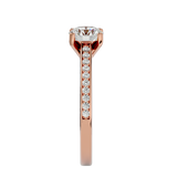 Alpha Diamond Solitaire Ring