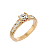 Omega Diamond Solitaire Ring