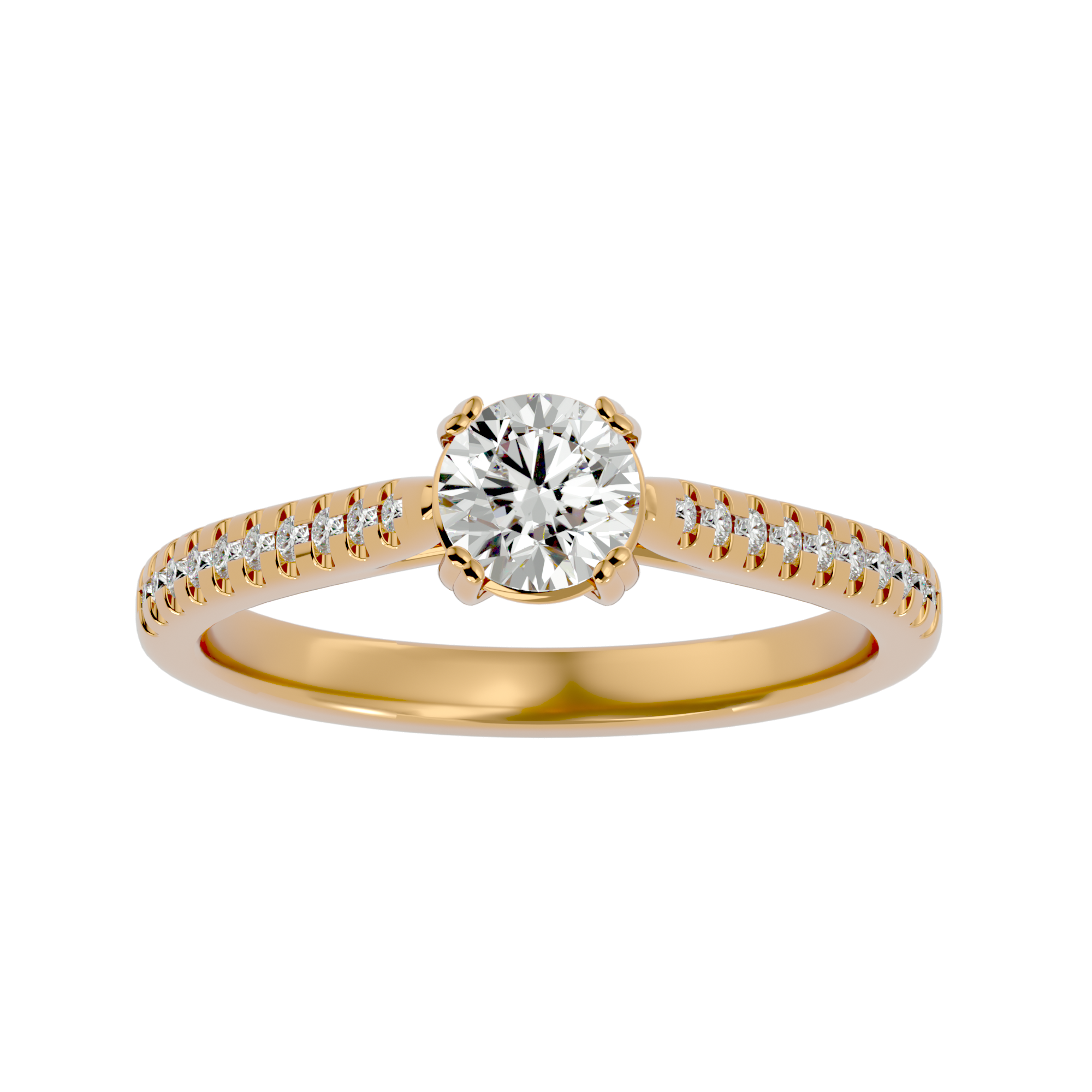 Audrey Diamond Solitaire Ring