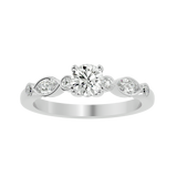 Juliet Diamond Solitaire Ring