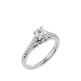 Flora Diamond Solitaire Ring