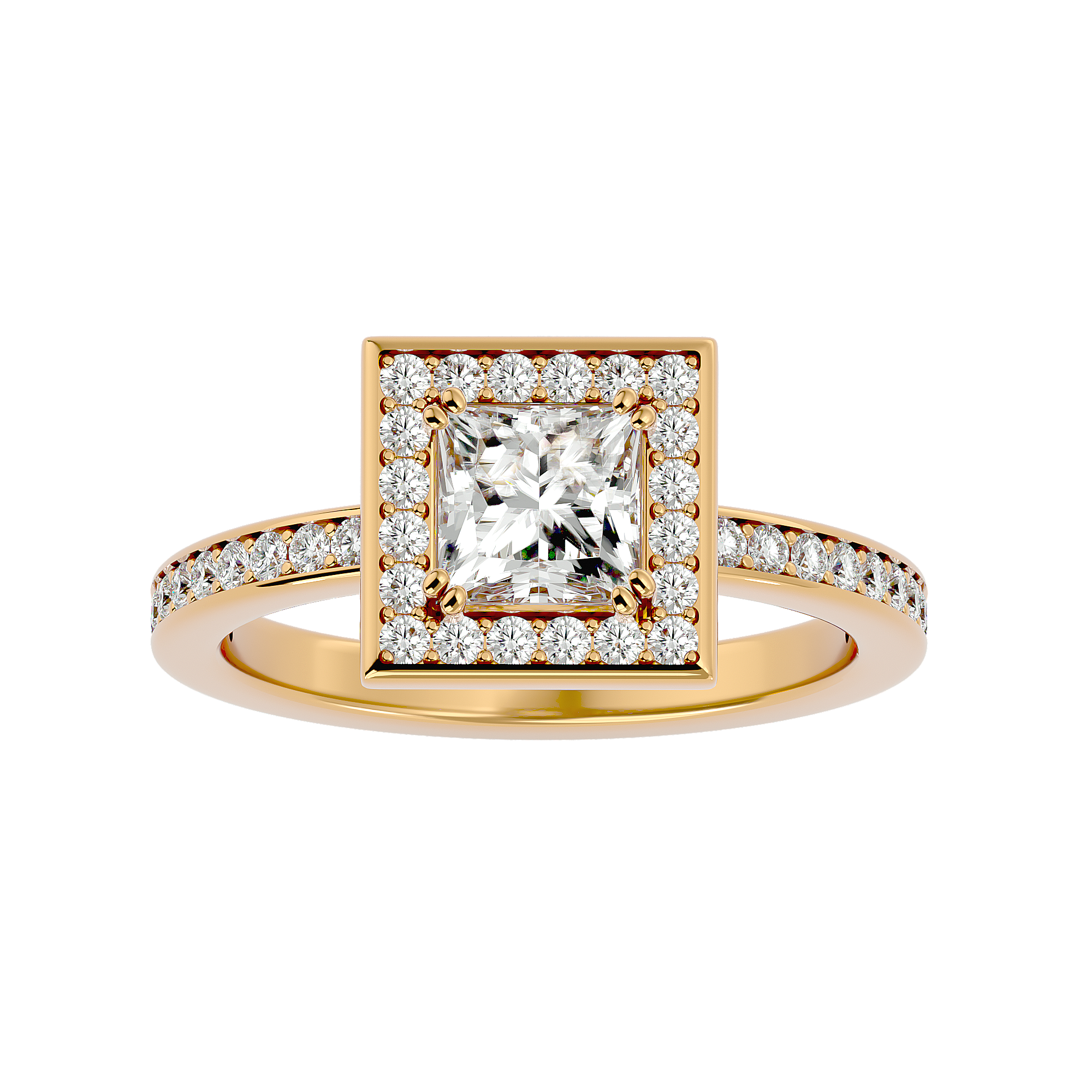 Daisy Diamond Halo Ring