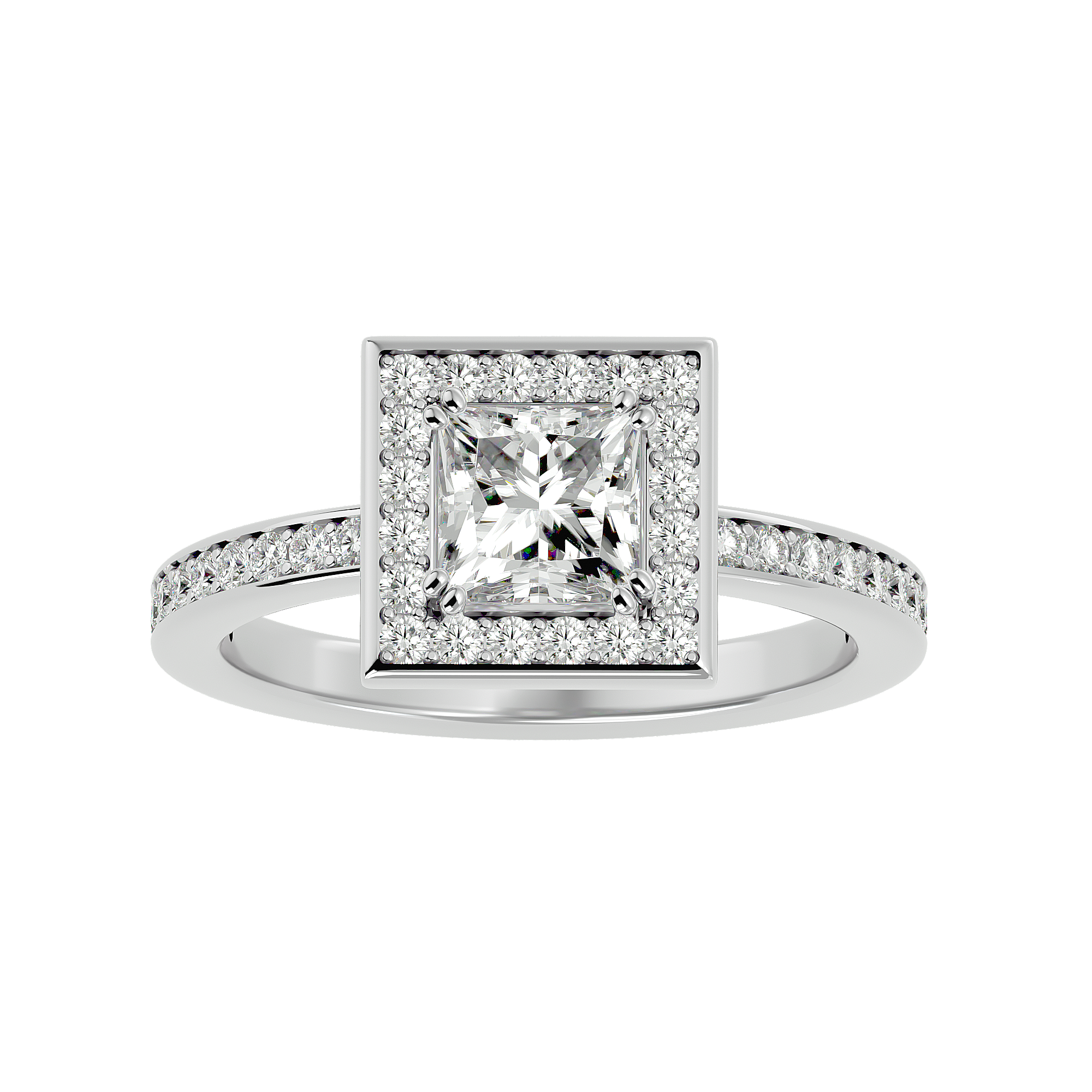 Daisy Diamond Halo Ring