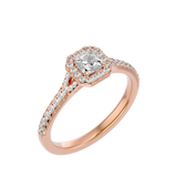 Coty Diamond Halo Ring