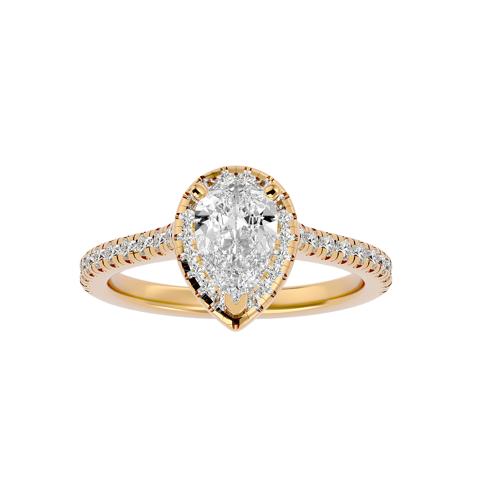 Ezra Diamond Halo Ring