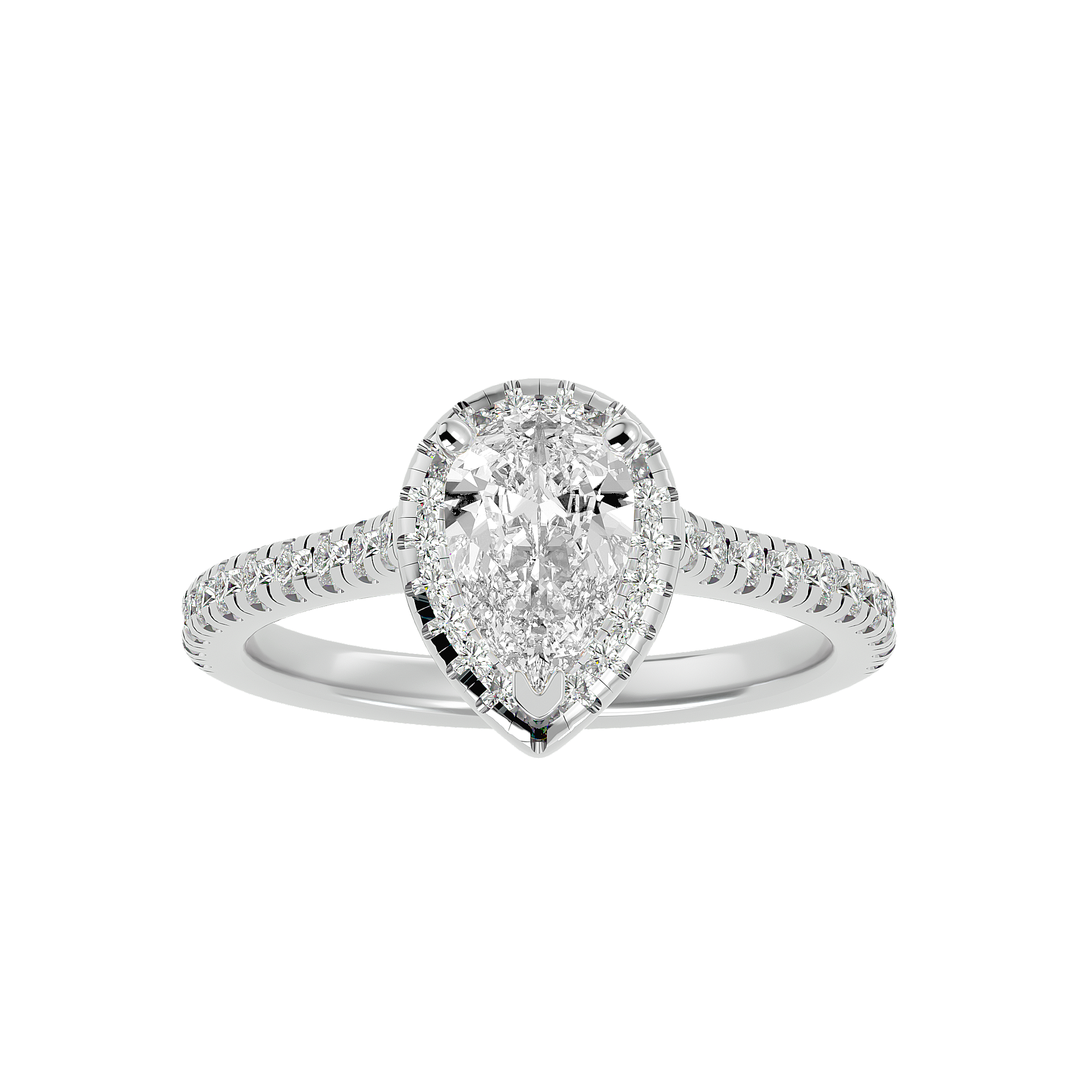 Ezra Diamond Halo Ring