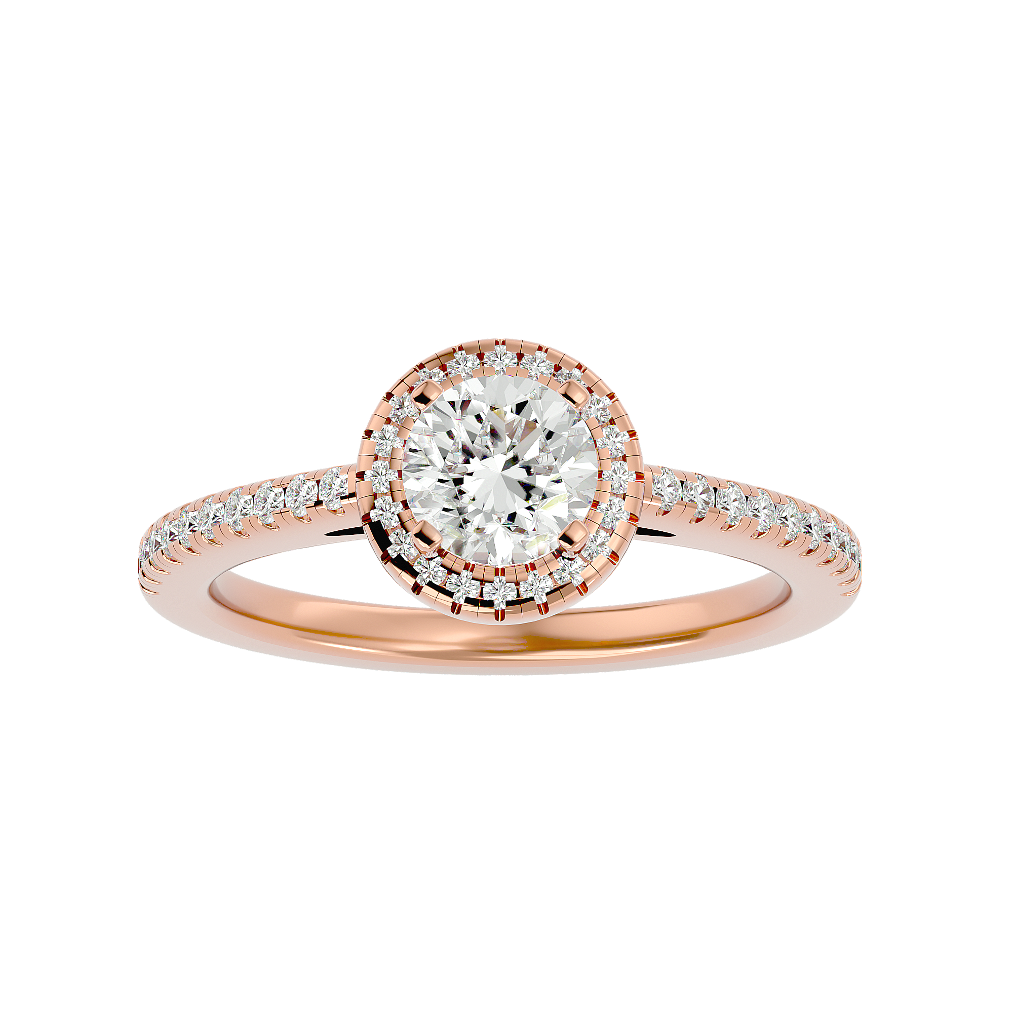 Coretta Diamond Halo Ring