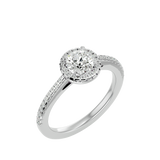 Coretta Diamond Halo Ring