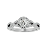 Claire Diamond Halo Ring