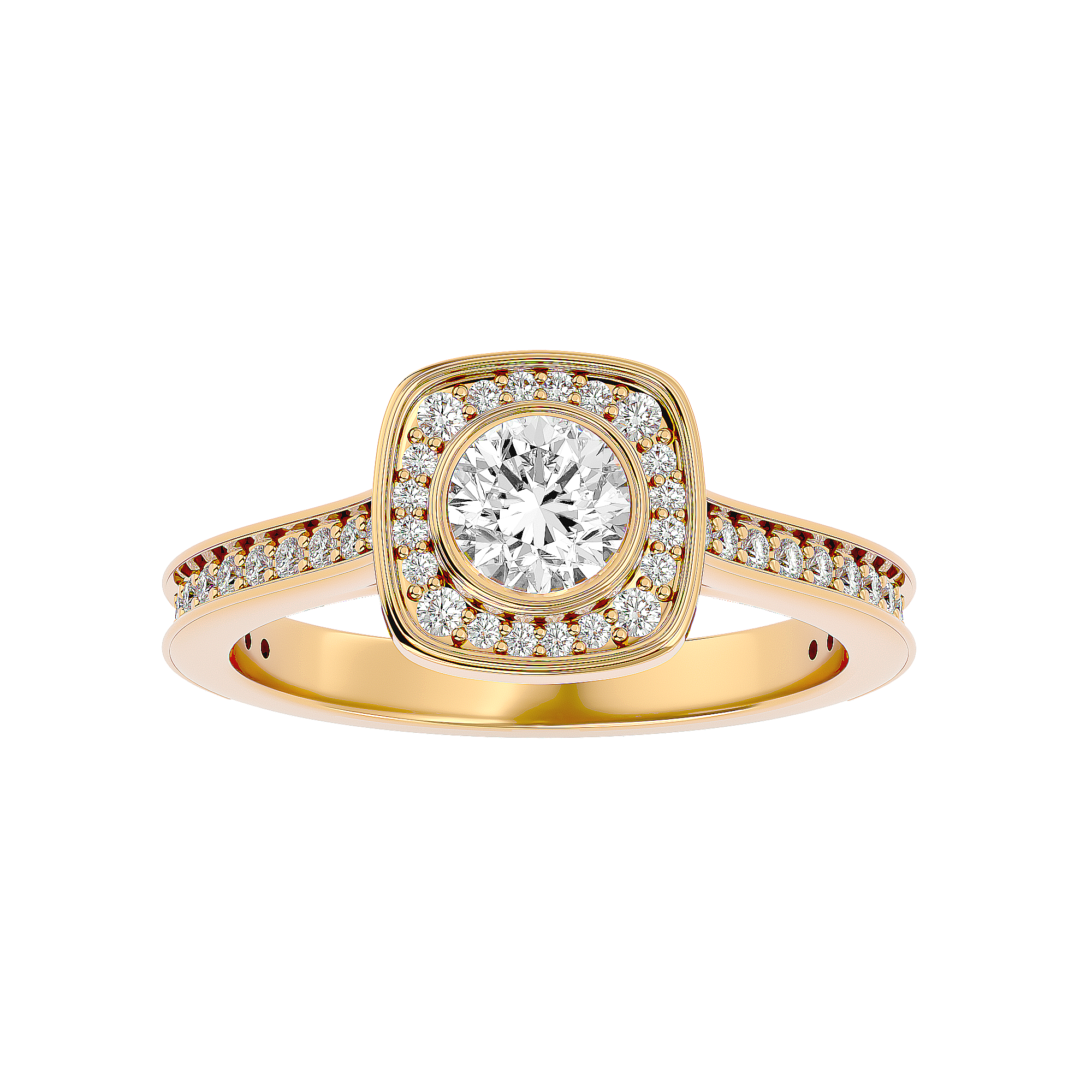 Evelyn Diamond Halo Ring