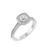 Evelyn Diamond Halo Ring