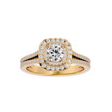 Elizabeth Diamond Halo Ring