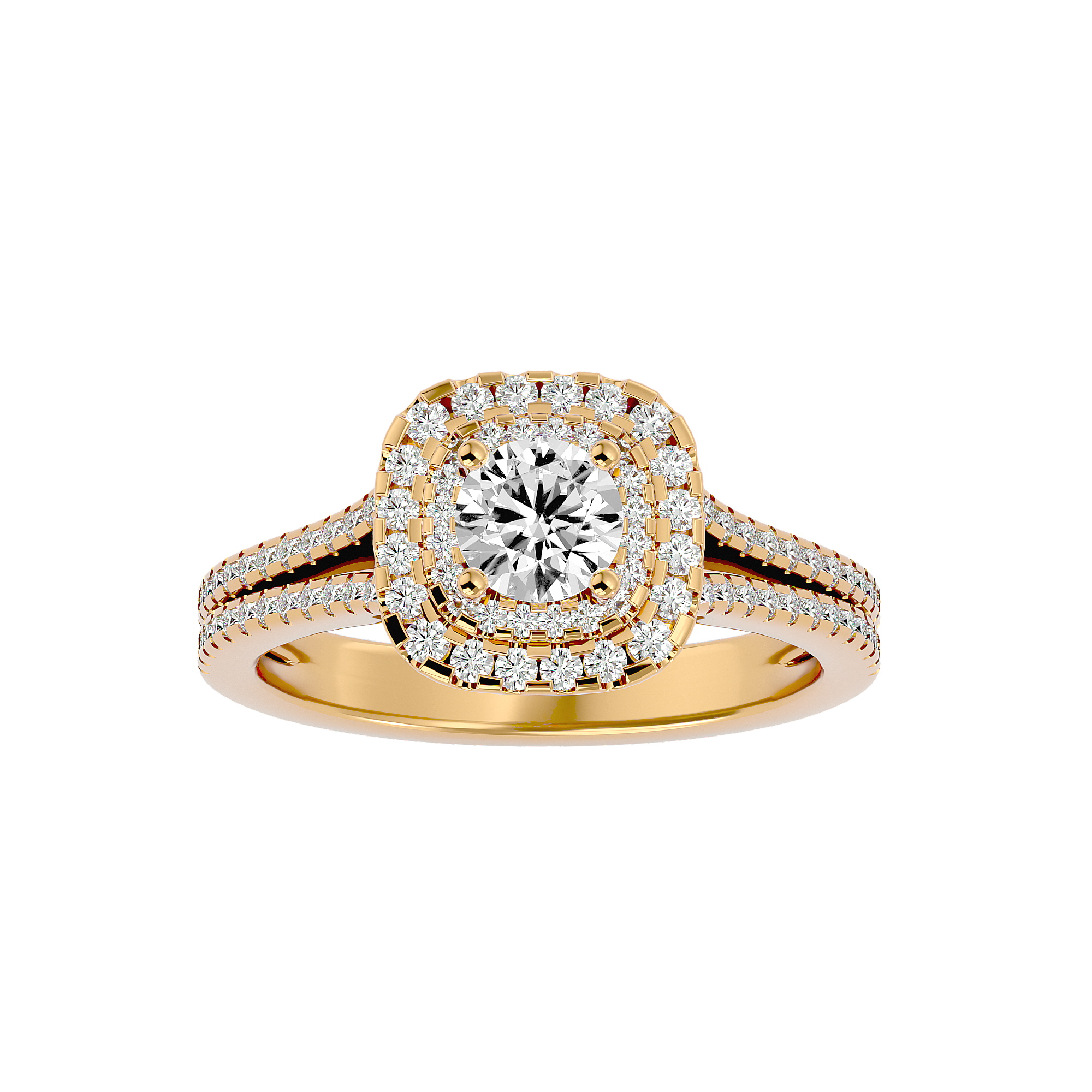 Elizabeth Diamond Halo Ring