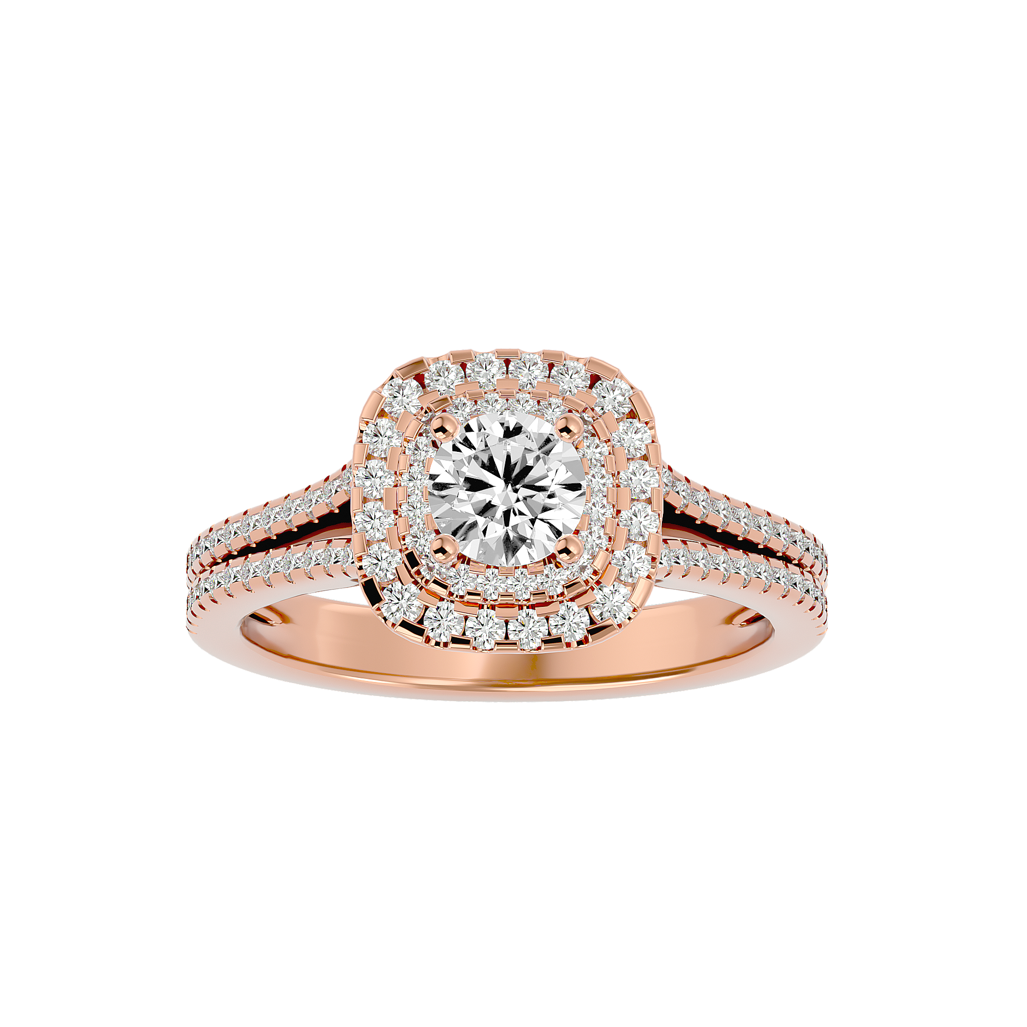 Elizabeth Diamond Halo Ring