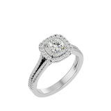 Elizabeth Diamond Halo Ring