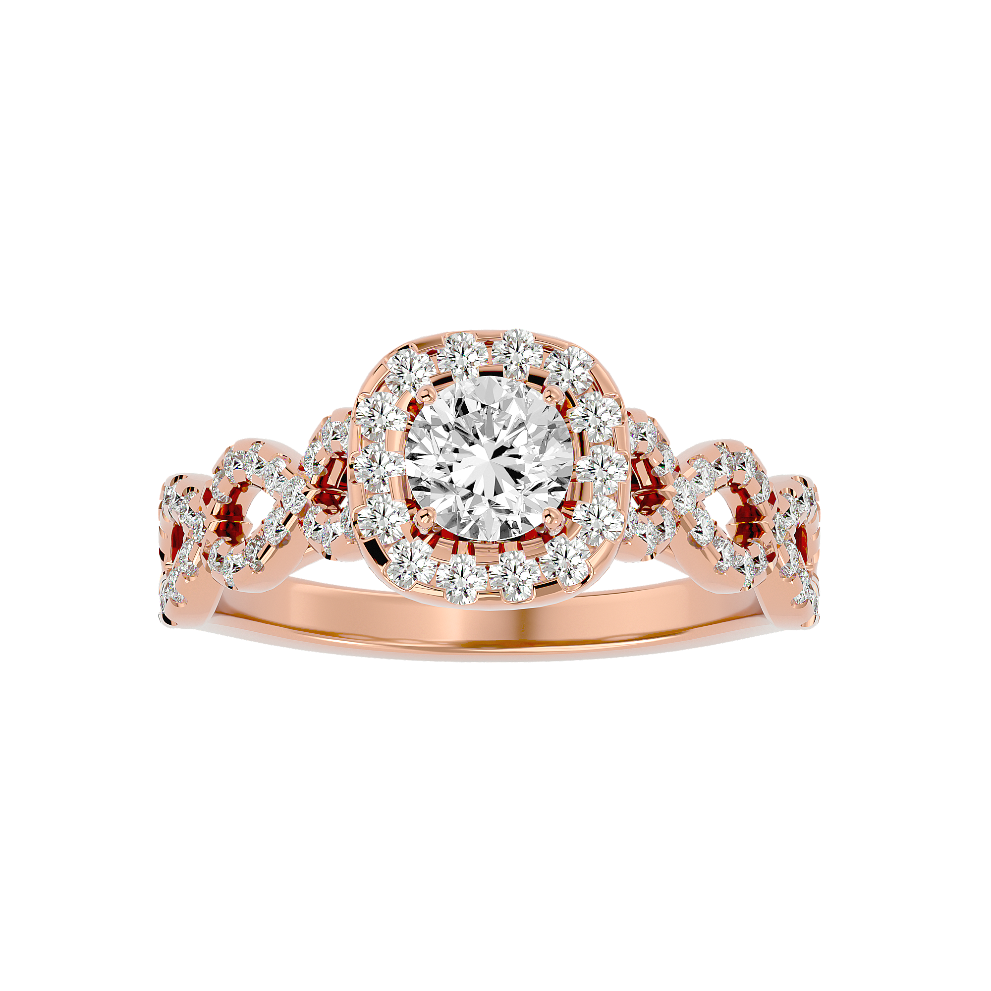 Cecelia Diamond Halo Ring