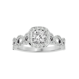 Cecelia Diamond Halo Ring