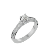 Poppy Diamond Solitaire Ring