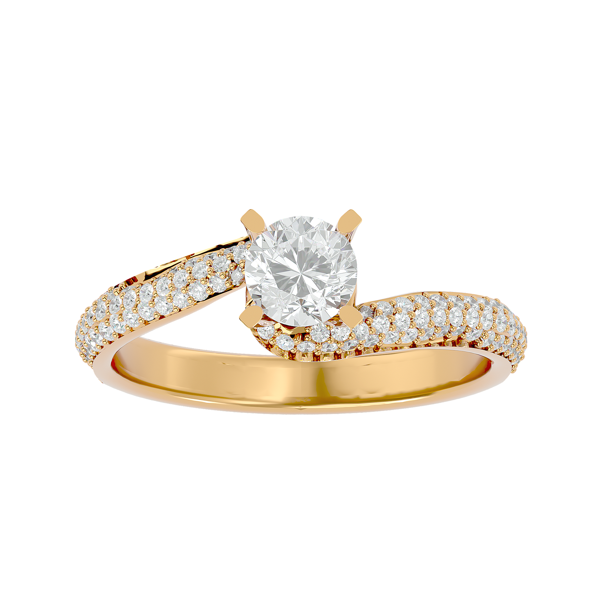 Daphne Diamond Solitaire Ring