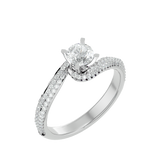 Daphne Diamond Solitaire Ring