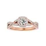 Caterina Diamond Halo Ring