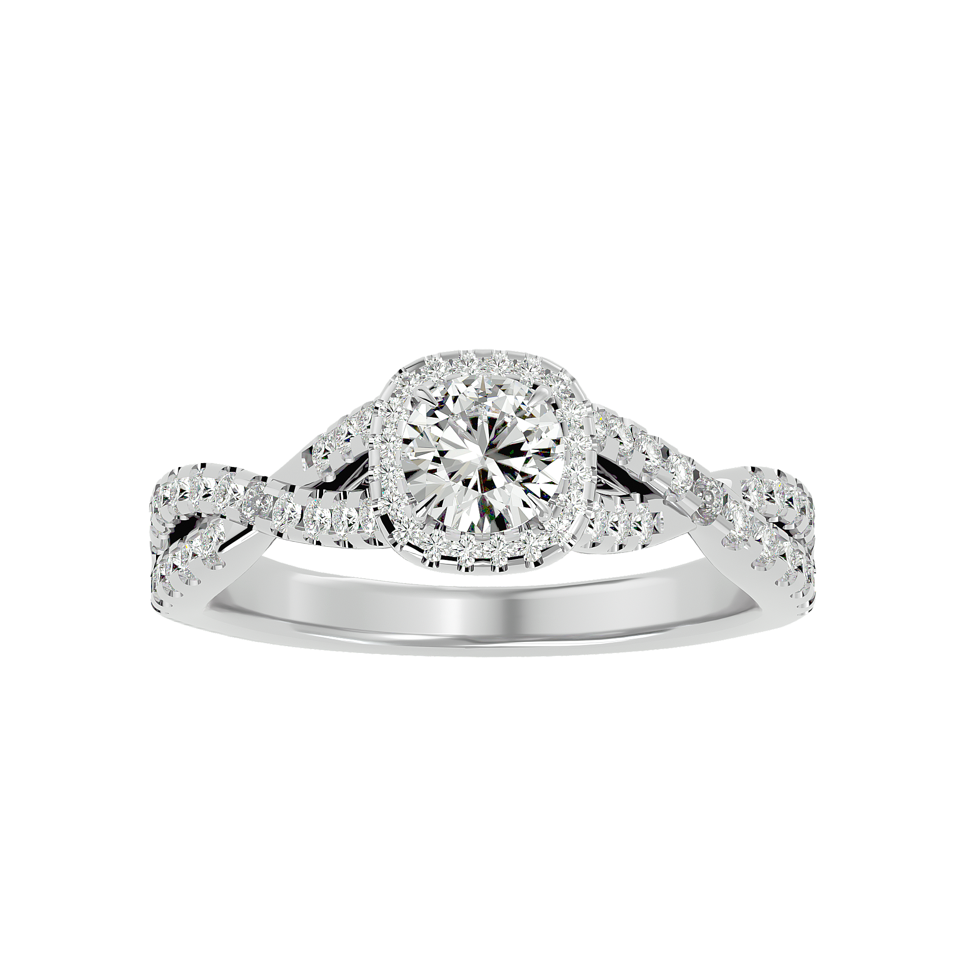 Caterina Diamond Halo Ring