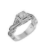 Mason Diamond Halo Ring