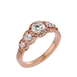 Noah Diamond Halo Ring