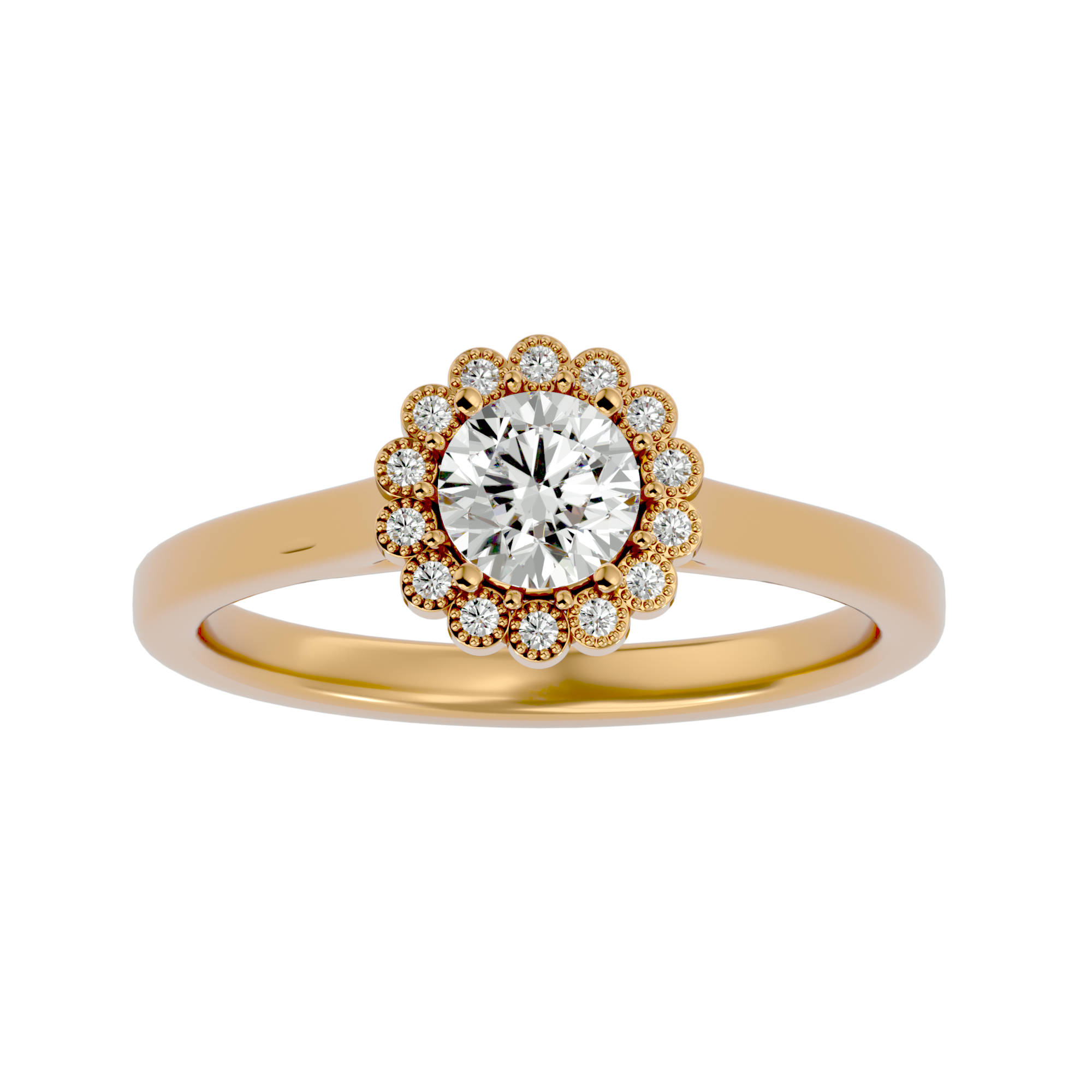 Zoey Diamond Halo Ring