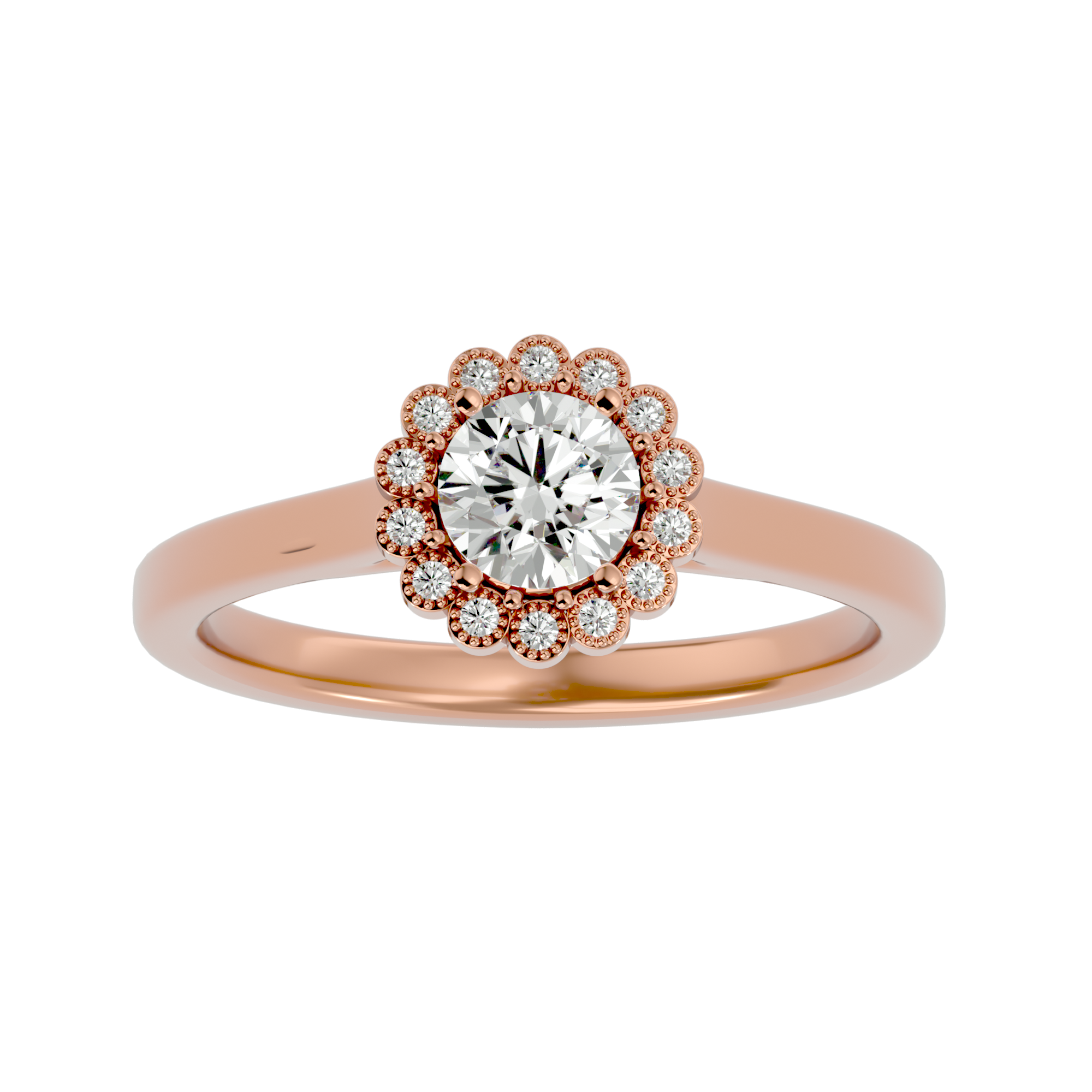 Zoey Diamond Halo Ring
