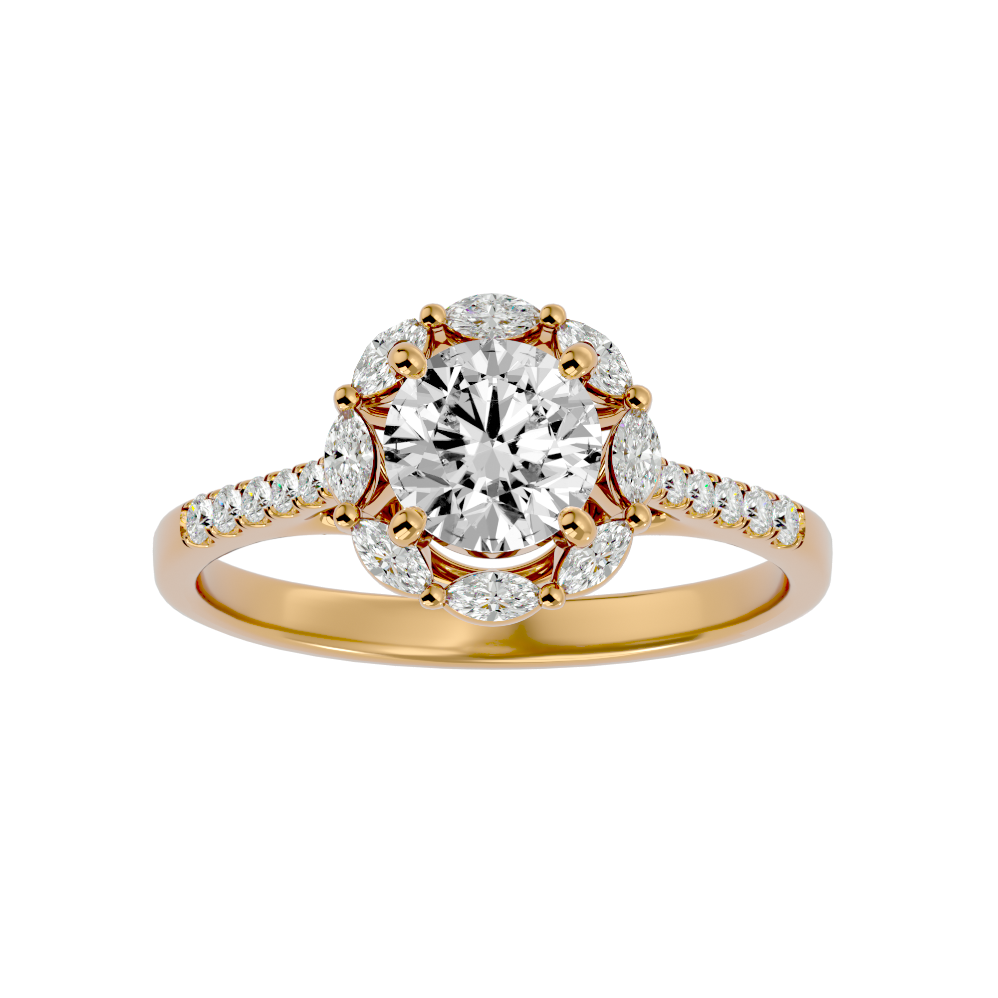 Carina Diamond Halo Ring